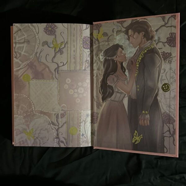 A Fragile Enchantment OwlCrate Exclusive Edition Book with FairyLoot Dusk Jacket with character pin - Image 5