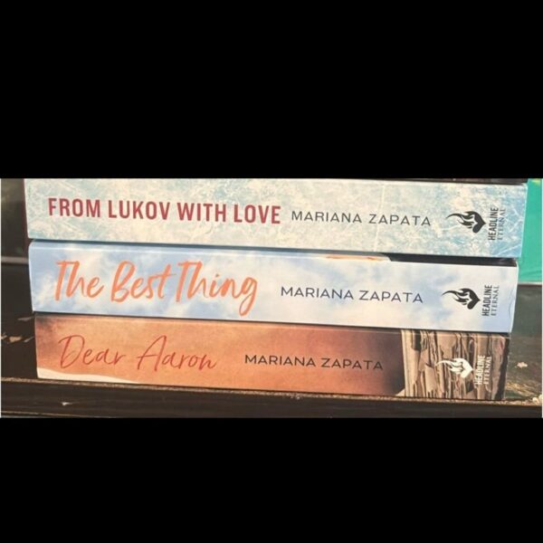 Mariana Zapata bookset: The Best Thing, Dear Aaron, From Lukov with Love - Image 3